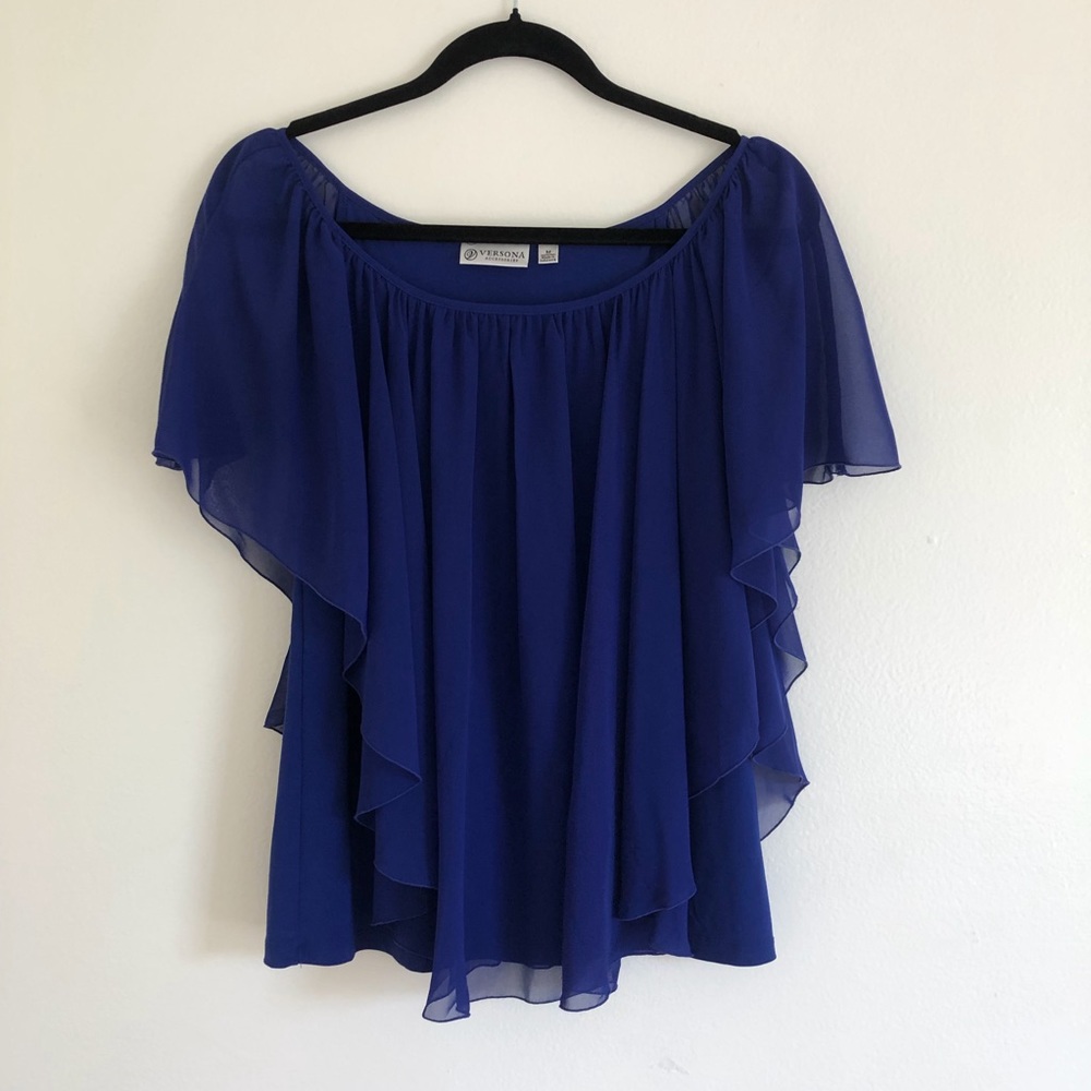 Versona Overlay Chiffon Top